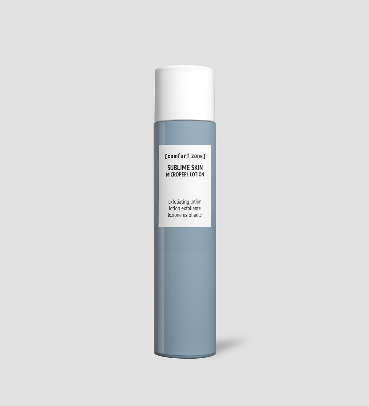 Comfort Zone: SUBLIME SKIN Sublime Skin Micropeel Lotion 100ml <p>Perfecting face lotion formulated with lactic acid and gluconolactone for gentle and progressive daily micro-exfoliation. <span>Apply in the morning and evening on a cotton pad and gently tap on face and neck on cleansed skin. Follow with the application of the Sublime Skin Intensive Serum and/or the Sublime Skin Cream or Fluid Cream.</span></p>-1
